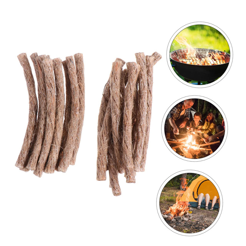 Fire Starting Kit - 12/24 pezzi stoppino di sopravvivenza cavo